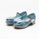 thumbnail image 1 of Disney Spring New Frozen Sequined Elsa Girls Princess Shoes Little Girl Show Crystal High Heel Children's casual Shoes30-Insole 19CM Gao Jinjia LED, 1 of 2