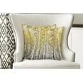thumbnail image 4 of Ambesonne Autumn Throw Pillow Cover 2 Pack, Forest Golden Leaves, 24", Yellow Grey, 4 of 6