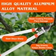 thumbnail image 5 of INTELIVE 23.62in Lopper, Pruning Shears, Long Steel Brade Tree Trimmer for Yard, Lawn & Garden, Professional Branch Cutter Tree Trimmer for Indoor & Outdoor Gardening, 5 of 11