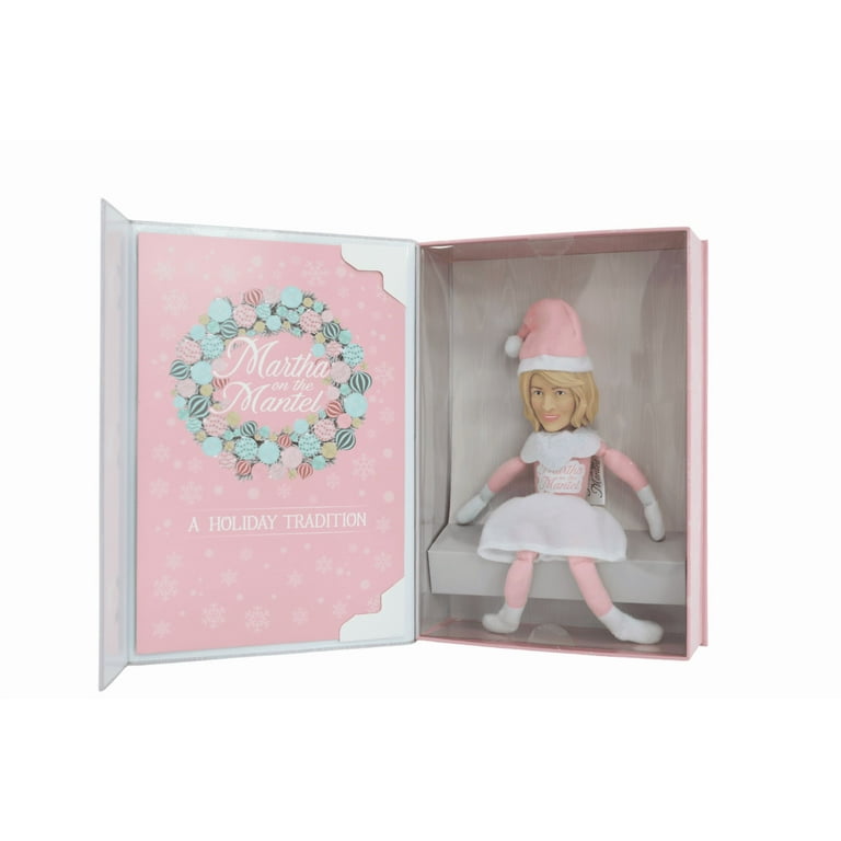 Martha Stewart Martha on The Mantel 10” Christmas Pink Plush