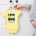 thumbnail image 5 of Dig Being Big Cousin Family Little Romper Boys or Girls Infant Baby Brisco Brands NB, 5 of 6