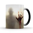 thumbnail image 2 of Wosthever Taza de cerámica para beber, utensilios de cocina, cambio de Color sensible, taza de bebida de agua de terror, regalo espeluznante Kits de decoración para fiestas, 2 of 6