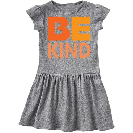 

Inktastic Be Kind Logo In Orange Gift Toddler Girl Dress