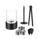 thumbnail image 1 of Chimenea de Alcohol de mesa, quemador de invierno, calentador interior para el hogar, fuego de mesa portátil, interior y exterior para vacaciones, negro, 1 of 9