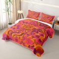 thumbnail image 3 of Erosebridal Swirl Flower Twin Quilt Set,Warm Psychedelic Petal Twin Coverlet Set For Adults,2-Piece, 3 of 7