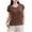 #1-Coffee, variant on Women's Short Sleeve T-shirt Casual Solid Color V-Neck T-shirt Home Blouses