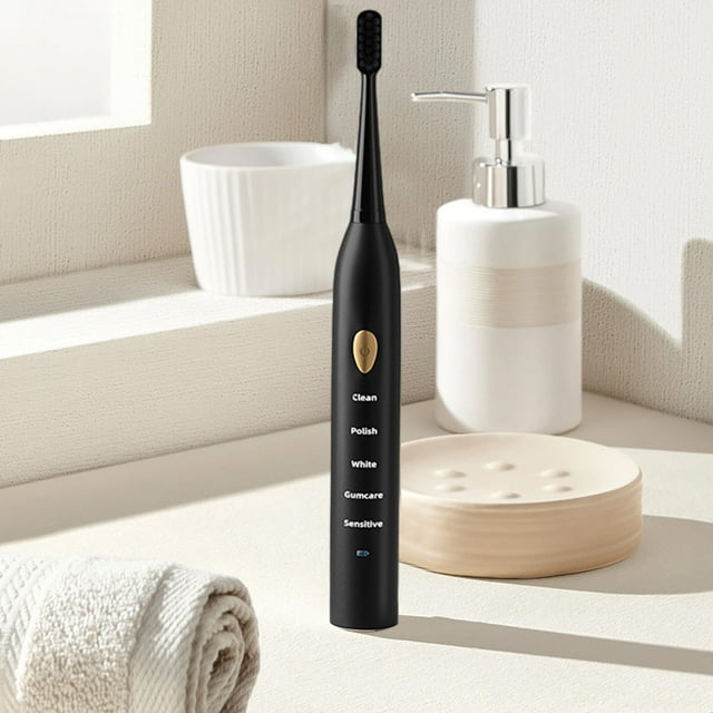 Toothbrush, 8 Brush Heads Toothbrush, 5 Cleaning Modes, IPX7-newly Upgraded Toothbrush, Longer Life, Faster Charging