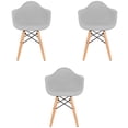 thumbnail image 3 of Juego de tres sillas Eames con descansabrazo para Niños y Niñas (GRIS), 3 of 4