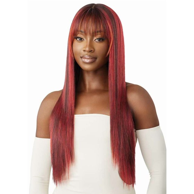 Peluca frontal de encaje Outre - Rayita derretida - Laila (DR2/CHERRY SUNRISE)