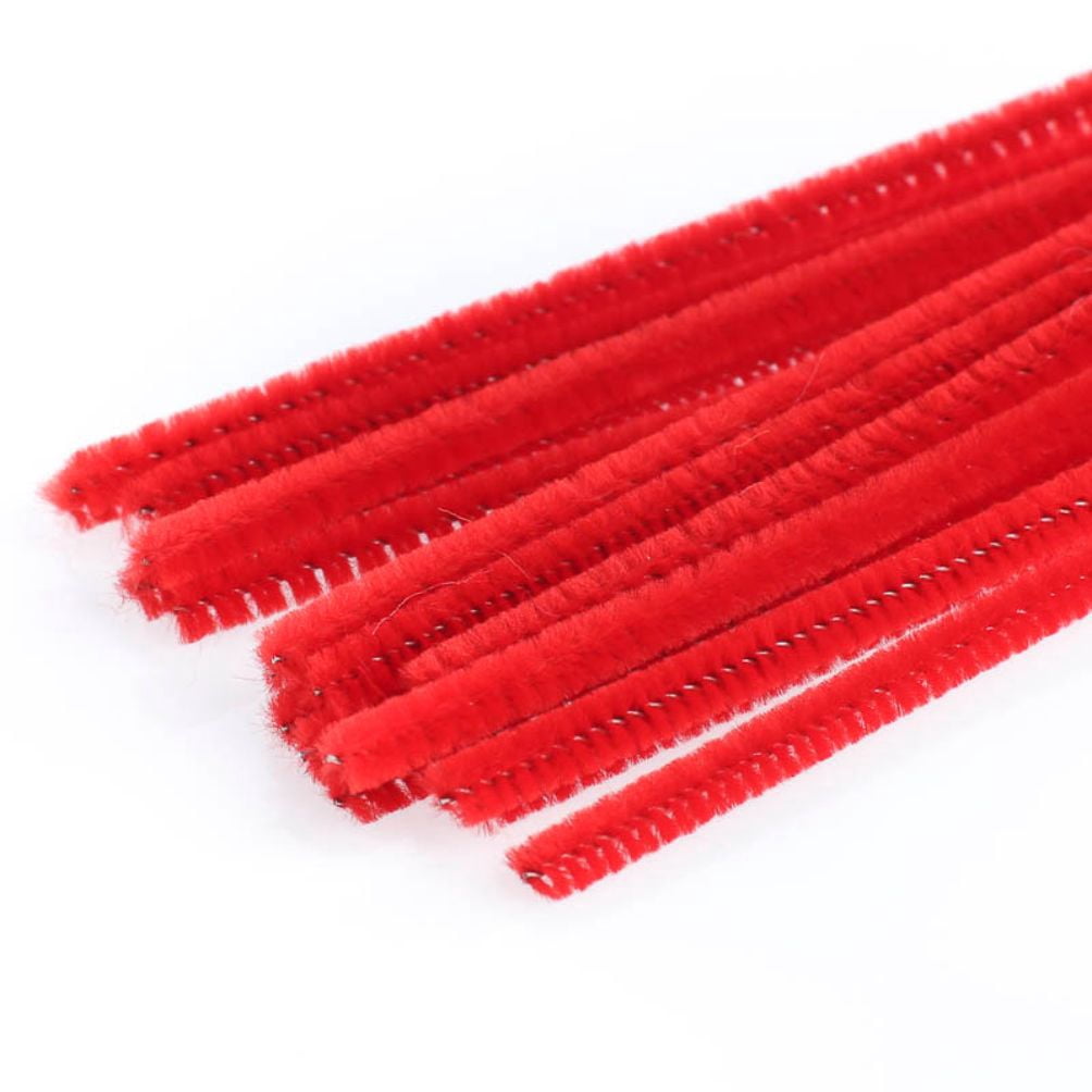 108pc Red and Green Extra Long Pipe Cleaners - for Crafts and Christmas - Factory Direct Craft