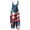 Z4-Red-patriotic overalls, variant on Frostluinai Red White and Blue Jumpsuit for Women Crewneck Adjustable Spaghetti Strap Wide Leg Rompers Linen American Flag Overalls with Pocket