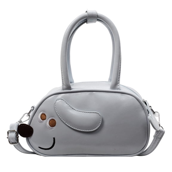 Baguery Cute Dog Shape Crossbody Bag for Women Girls - 3D Dog Design Soft Faux Leather Small Purses with Adjustable Strap​