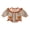 Brown, variant on Cjfdfy Newborn Baby Girl Thanksgiving Fall Outfit Turkey Gobble Bows Striped Long Sleeve Bubble Romper Infant Cute My First Thanksgiving Fall Winter Clothes 0-18M