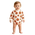 thumbnail image 2 of Baby Boys Long Sleeve Pumpkin Print Bodysuit Halloween Cosplay Halloween Outfit Boys Size 9-12 Months, 2 of 9