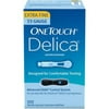 One Touch Delica Extra Fine 33 Gauge Lancets, 100 ct