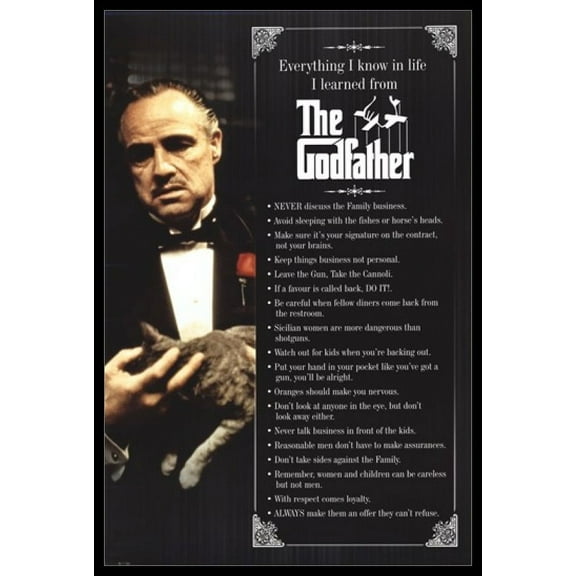 The Godfather Everything I know... Laminated & Framed Poster (24 x 36)
