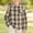 Khaki, variant on Boys Plaid Flannel Shirts Comfort Casual Collared Long Sleeve Button Down Shirt Fall Winter Shacket Family Matching Outfits for 1-11Years