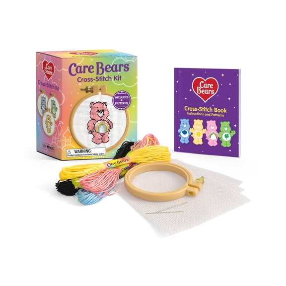 Rp Minis Care Bears Cross-Stitch Kit: Includes 4 Patterns, (Paperback)