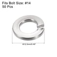 thumbnail image 2 of Parts Washer,Hardware Nuts,Washers,Split Lock Washer, 1/4-Inch 304 Stainless Steel Spring Lock Washer 50pcs, 2 of 5