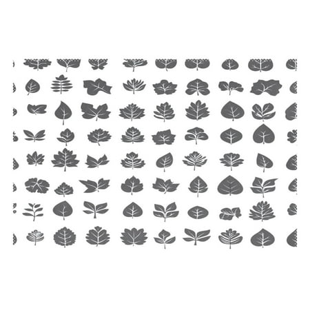 

Minimalist Black Leaves Pattern 12x18in Heat-Resistant Non-Slip Place Mat Durable and Wrinkle-Resistant