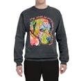 thumbnail image 3 of Neon Lab Dog Lover Shirt | Labrador Dogs Speak To Those Who Listen | Dean Russo Art Animal Lover Unisex Crewneck Sweatshirt, Charcoal, XX-Large, 3 of 6