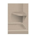 thumbnail image 5 of Transolid 14" x 14" Solid Surface Wall-Mount Corner Decor Shower Seat, Available in Various Colors, 5 of 7