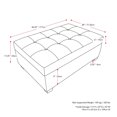 thumbnail image 4 of Antonio Tufted Fabric Storage Ottoman, 4 of 9
