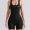 Black, variant on Youpwaven Women's Yoga Outfits Workout Rompers with Removable Padded Bras - Summer Casual Crossback Stretch Overalls One Piece Atheletic Running Jumpsuit, Size S-L