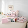 thumbnail image 5 of Feelyou Kawaii Pink Nutcracker Bedding Comforter Set 7pcs, Christmas Princess Bowknot Queen Bedding Sets, Teen Kid Child Reversible Queen Sheet Sets, Ultra Soft Home Decor, 5 of 7