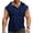 #121-Dark Blue, variant on Men's Sleeveless Hooded Vest, Solid Color with Button Front and Drawstring, Summer Casual for Outdoor and Daily Wear