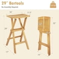 thumbnail image 6 of Aimee Lii Set of 2 No Assembly Outdoor Bar Stools with Countered Seat, Modern Patio Furniture for Outdoor Backyard Pool Deck, 6 of 8
