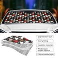 thumbnail image 4 of Kdxio Houndstooth Green Red Print Front Windshield Sun Shade,Folding Auto Sunshade for Car Truck SUV-Small, 4 of 7