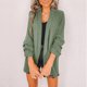 thumbnail image 1 of Moda mujer sólido damas traje Turn-down Collar Cardigan Casual Coat Fridja po3707, 1 of 6