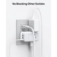 thumbnail image 4 of TROND Extensión con Enchufe Giratorio 360°, 3 Tomas AC, Cargador USB-C PD 20W, Adaptador de Pared US, 4 of 7