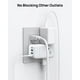 thumbnail image 4 of TROND Extensión con Enchufe Giratorio 360°, 3 Tomas AC, Cargador USB-C PD 20W, Adaptador de Pared US, 4 of 7
