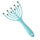 thumbnail image 1 of Soidarity Masajeador de cabeza de nueve garras, masaje relajante para la cabeza, forma de pulpo, relajación del cuero cabelludo, masaje profundo, diseño masajeadores 9 cuentas, azul Soidarity CE000983-02, 1 of 6