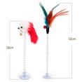 thumbnail image 5 of IKemiter Cat Interactive Toy With Sucker Spring Feather Plush Mouse Funny Pet Toys, 5 of 5