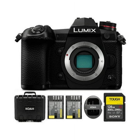 Image of Panasonic LUMIX G9 Mirrorless Camera Body with SD Card and Accessory Bundle