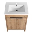thumbnail image 5 of 24" Bathroom Vanity With Ceramic Sink. Freestanding. 2 Soft-close Doors. Plywood Construction. Modern Decor White Plywood. Unit, 5 of 6
