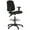Black, variant on Harwick Contoured Dual Function Drafting Stool - Black Fabric-Color:Black