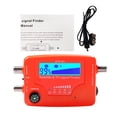 thumbnail image 2 of CHUANK 2 in 1 Satellite and TV Signal Finder LCD Digital Satellite Finder Portable TV Signal Strength Meter Signal Finding Meter with Compass Alarm Buzzer, 2 of 7