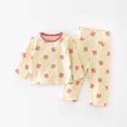 thumbnail image 4 of Vividxx Round Neck Printed Long Sleeve Base T-Shirt With Pants Pajamas Sets For Boys Girls (6 Months 3-Years Old) Newborn Birthday Nightwear, 4 of 4