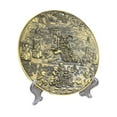 thumbnail image 3 of Placa decorativa con soporte de exhibición, placa de aleación, adorno de fenshui para el hogar, estatua del dios chino de la riqueza para estantería Oro, 3 of 8