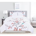 thumbnail image 2 of Cherry Garden Cotton Embroidered 3-Piece Duvet Cover Set, 2 of 4