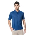thumbnail image 5 of Zfeel Men's Short Sleeve Mesh Polo, Dry Fit Moisture Wicking 100% Polyester Shirt, True Navy, 1-Pack, 3XL, 5 of 6