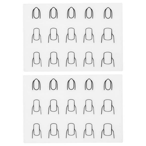 BRIGHTFUFU Herramienta de pasta de uñas de la impresión de uñas de 2pcs para el nail para el salón de belleza de las uñas