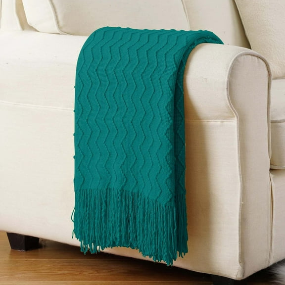 Ctnporpo Couch Blanket Knitted Decorative Throw Blanket for Couch Sofa Chair Bed,Soft Warm Cozy Light Weight for Spring Summer Yellow