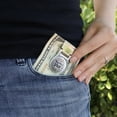thumbnail image 2 of Beautiful Day Flowers Wedding Bridal Shower Satin Chrome Plated Metal Money Clip, 2 of 4