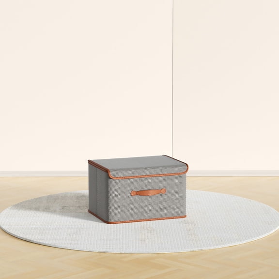 Large Capacity Thickened Non-Woven Storage Bag - Zippered Organizer for Quilts, Clothes & Daily Necessities - Durable Handle for Easy Carry - Home & Travel Use