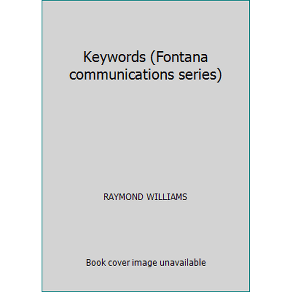 Pre-Owned Keywords (Fontana communications series) (Paperback) 0006334792 9780006334798